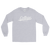 Men’s Long Sleeve Dropout Shirt (White logo)