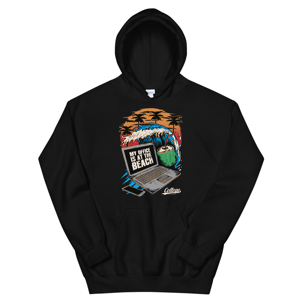 Mens - Dropout Beach Hoodie (White logo)